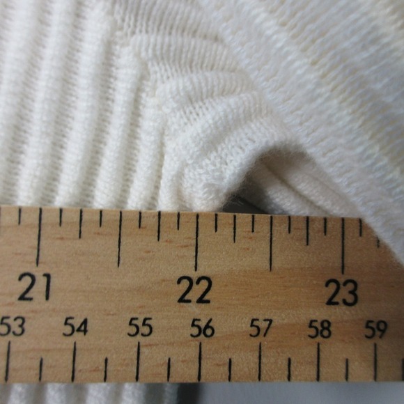 Abercrombie & Fitch Polo Shirt Men XL Ivory Knit Cotton Ribbed Knit NEW 516 - Picture 9 of 9